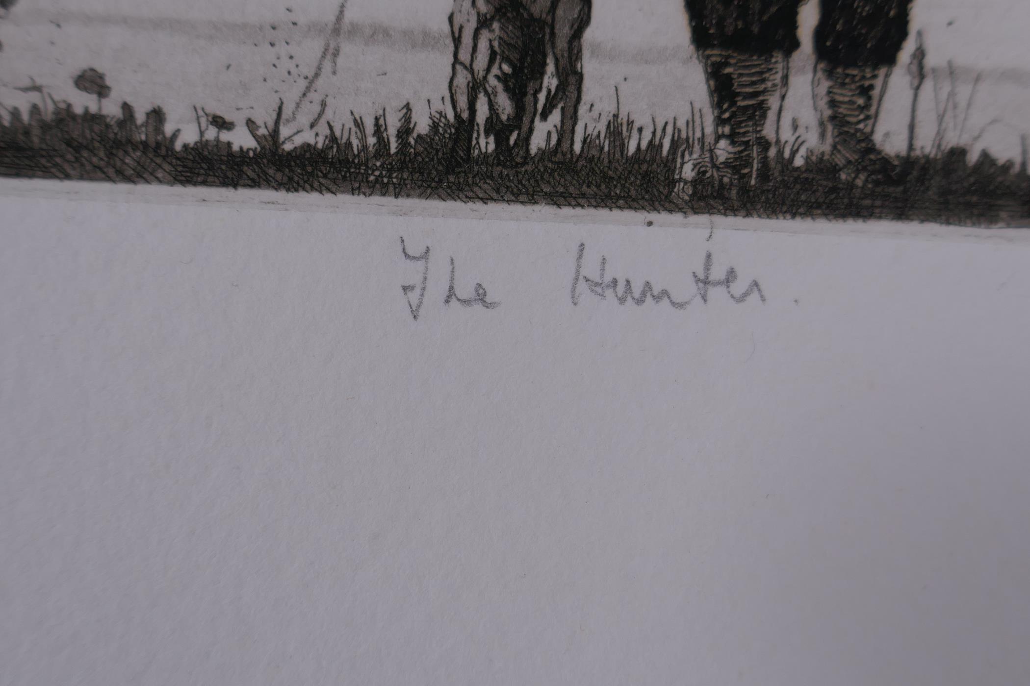 Michael Fell (British, b.1939), The Hunter, limited edition pencil signed etching, 6/100, and - Image 4 of 9