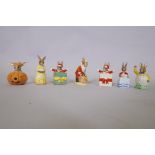 Royal Doulton Bunnykins, Halloween DB132; Christmas Surprise DB 146; Santa's Helper DB192, Limited