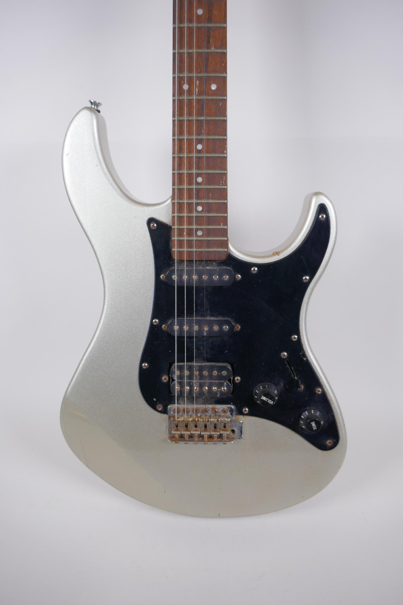 A silver Yamaha Pacifica 112X electric guitar, 98cm long - Image 4 of 8