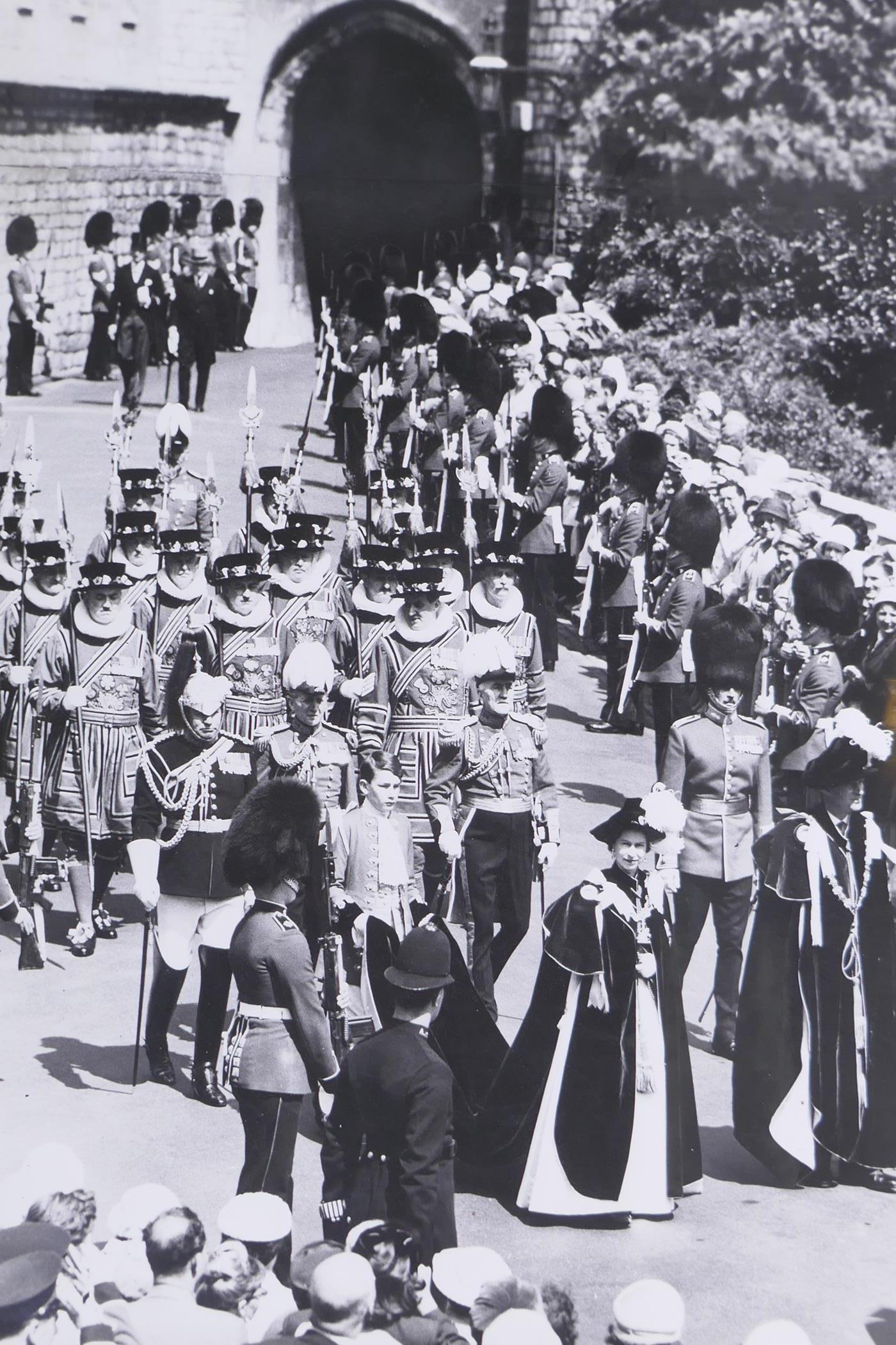 A quantity of black and white press photographs relating to the Royals, many with Newspaper - Image 8 of 8