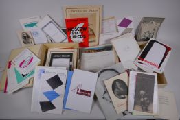 A large quantity of theatre and opera ephemera relating to theatres across Europe and London