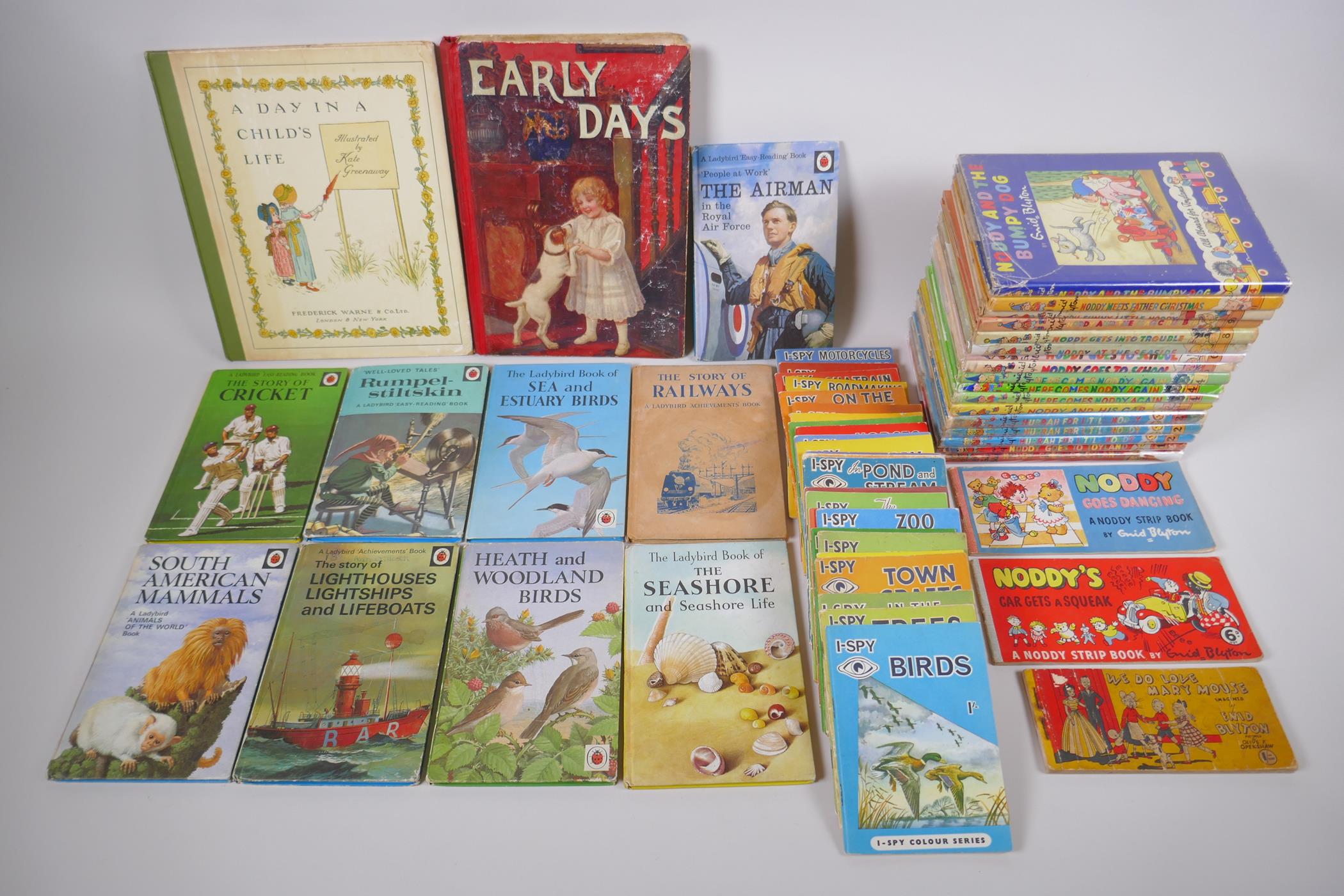 A collection of vintage children's books including various Noddy Volumes (1-14, many duplicates),