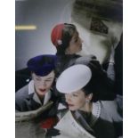 Horst P. Horst, 'Newspapers', a fine colour photo print, inscribed on the mount No. 253, 23 x 29cm