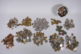A large quantity of C19th and C20th British and world coinage