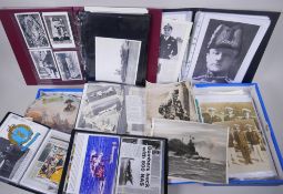 A large quantity of photographs and cuttings relating to the Navy and Airforce