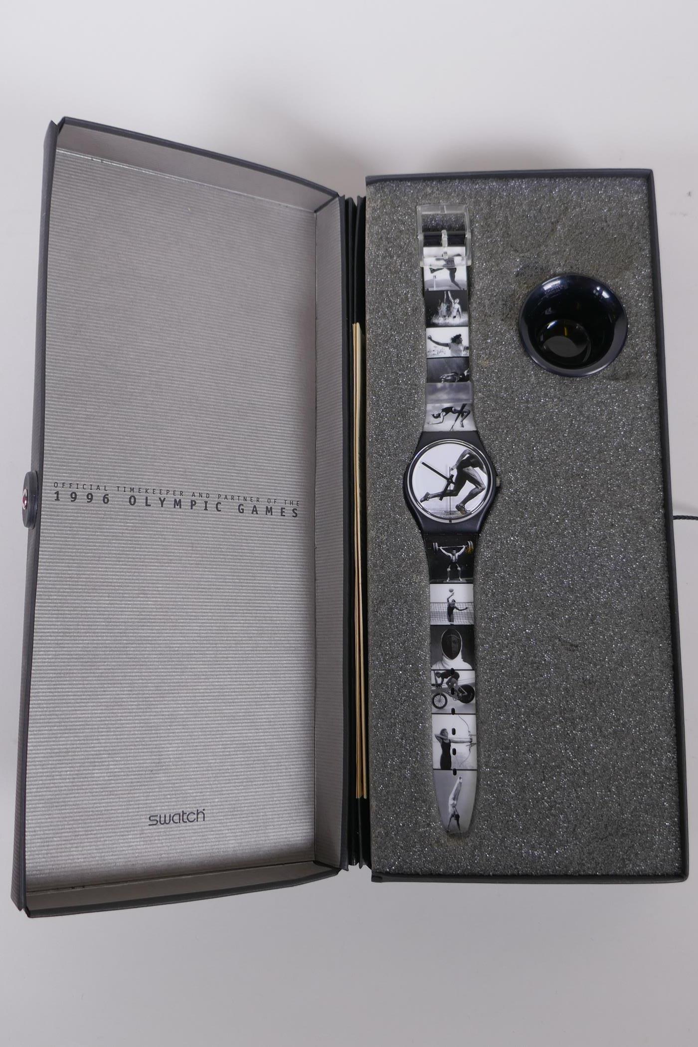 A collection of Swatch watches relating to the Olympic Games including a boxed limited edition ' - Image 5 of 9