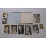 A 1940s/50s autograph album relating to the Jenny Jones West End musical, with autographs and signed