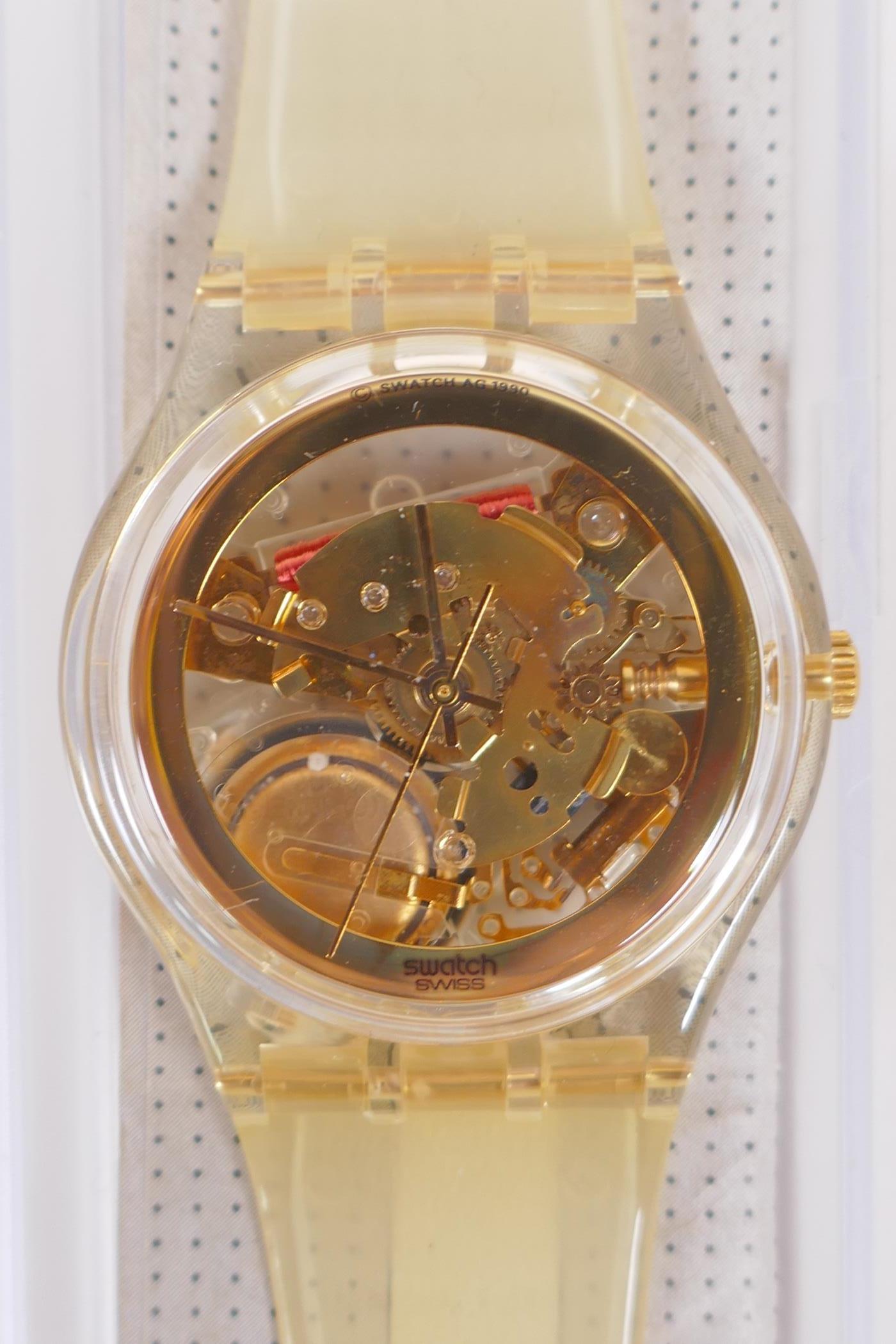 A collection of Retro Swatch watches including The Swatch Collectors of Swatch Golden Jelly 1991, - Image 7 of 12