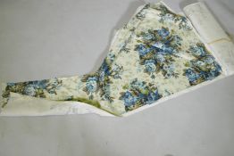 A roll of Sanderson 'Gunston Hall' pattern fabric, 125cm wide