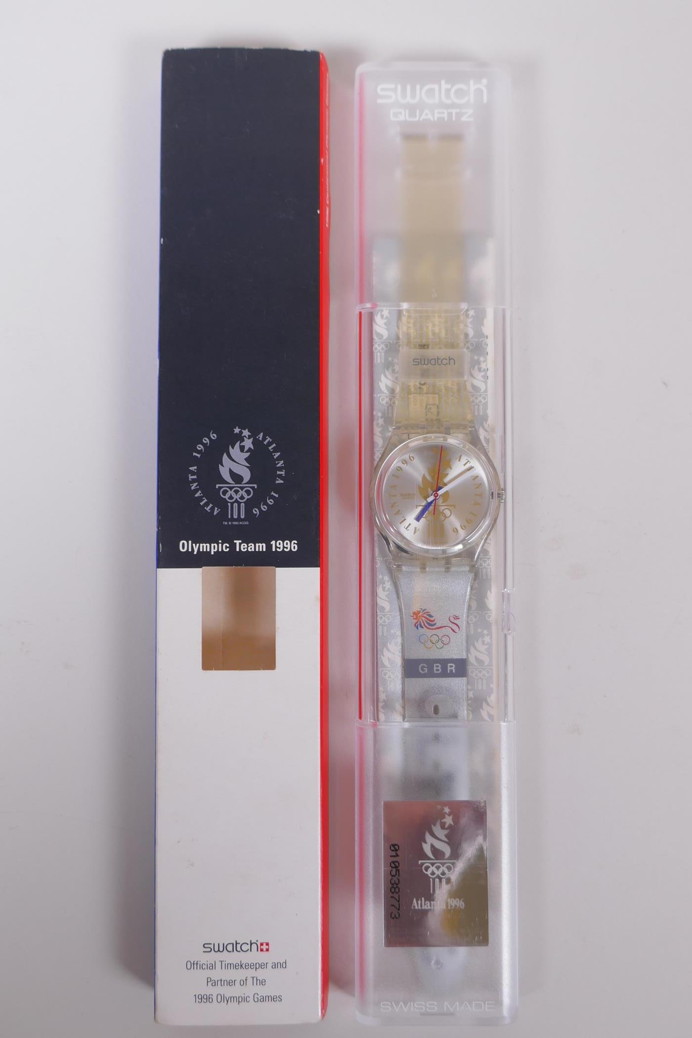 A collection of Swatch watches relating to the Olympic Games including a boxed limited edition ' - Image 7 of 9