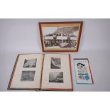 A collection of items relating to travels in Norway, including a publication of photographs by