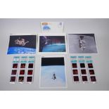 Of Space Interest: Six Pana-Vue Superdia photographic slides featuring NASA photographs of the