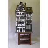 D.C. Hearn, 'Ye Olde Blue Boar', a dolls' house model of a Tudor Tavern, featured in an article in