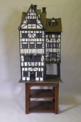 D.C. Hearn, 'Ye Olde Blue Boar', a dolls' house model of a Tudor Tavern, featured in an article in