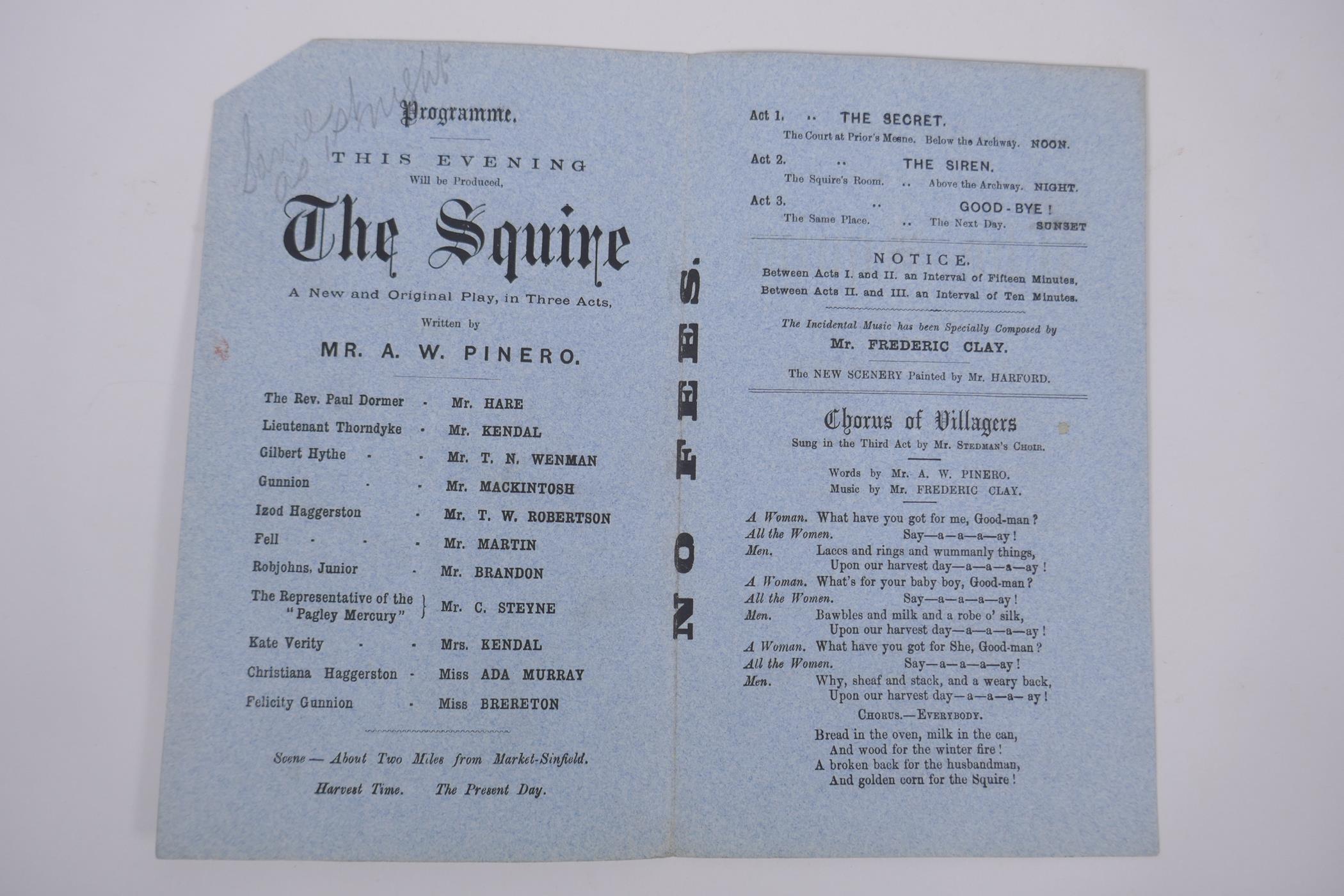 A collection of C19th London theatre programs including The Globe, St James's Theatre, Theatre Royal - Image 7 of 7