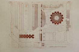 Tess Jaray RA, (British, b.1937), Victorian Station Floor, etching, unsigned; Provenance: Ex-
