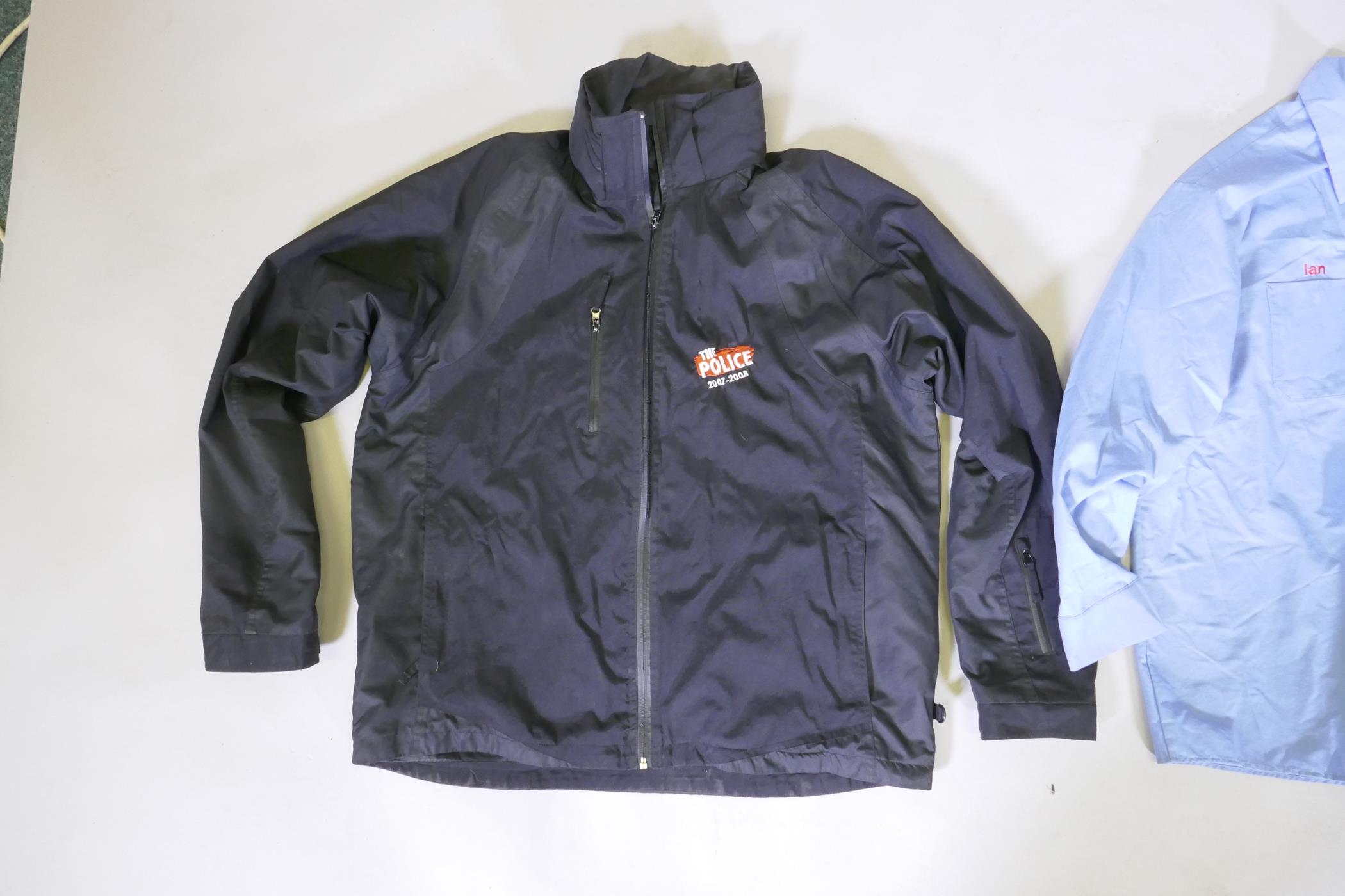 A Police 2007-08 Tour crew jacket, size XL, and an earlier 1983 Tour shirt, size XXL - Image 2 of 7