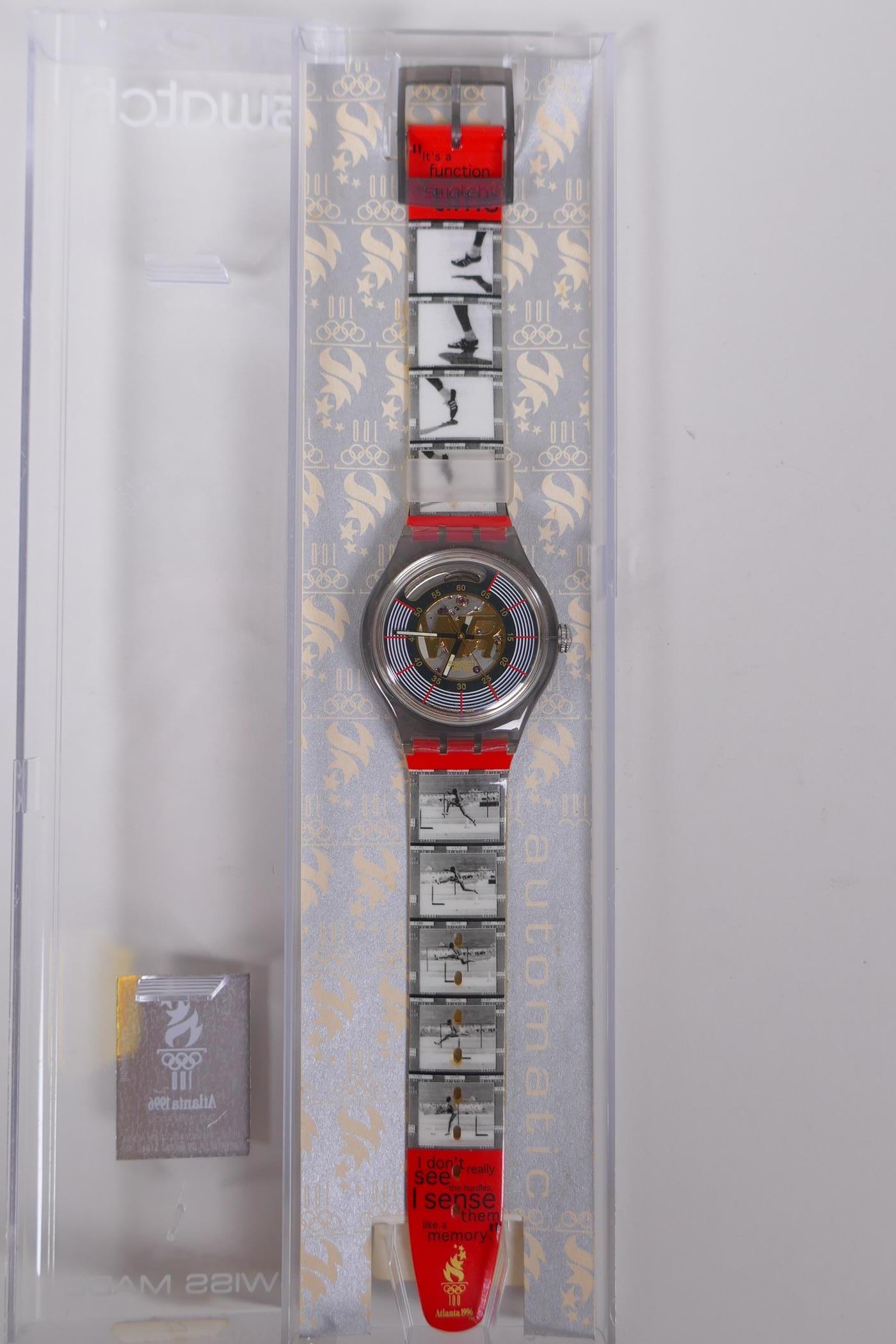 A collection of Swatch watches relating to the Olympic Games including a boxed limited edition ' - Image 8 of 9