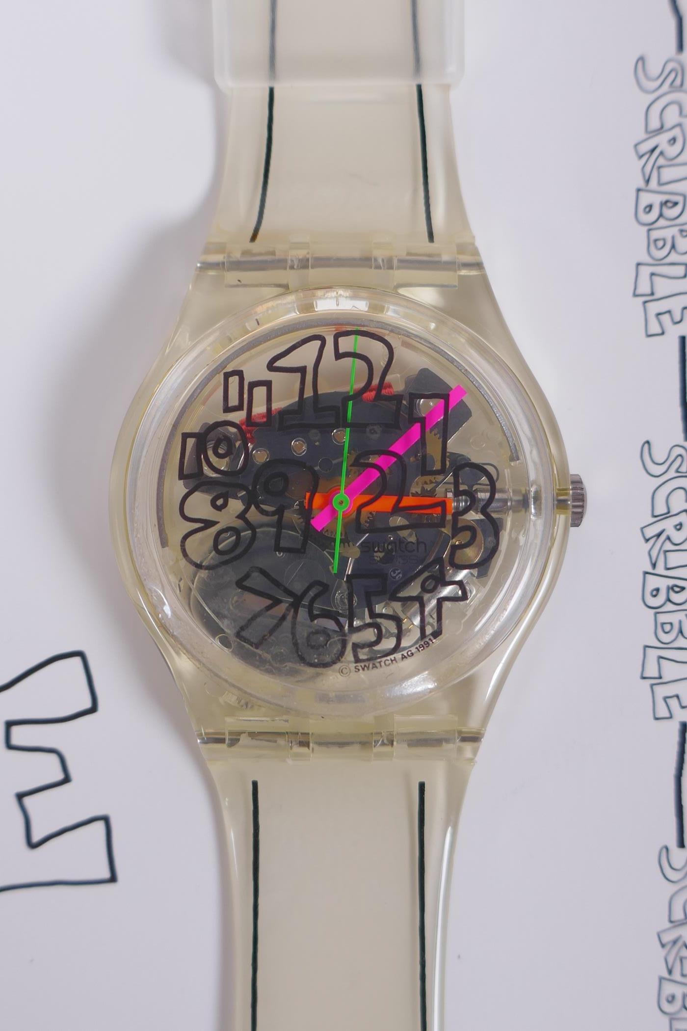 A collection of Retro Swatch watches including The Swatch Collectors of Swatch Golden Jelly 1991, - Image 3 of 12