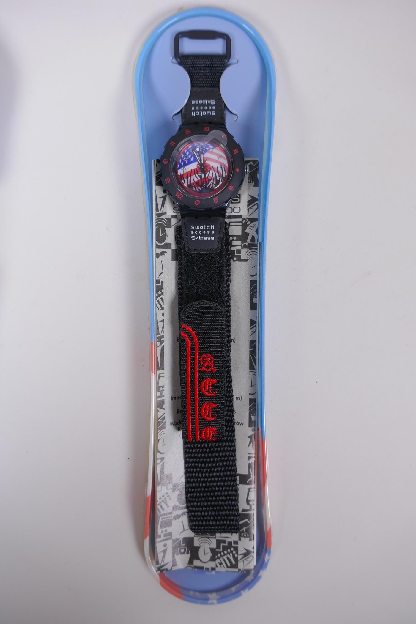 A collection of Retro Swatch watches including Color the Sky 2004, Luminosa 1997 (Scuba Loomi), - Image 6 of 13