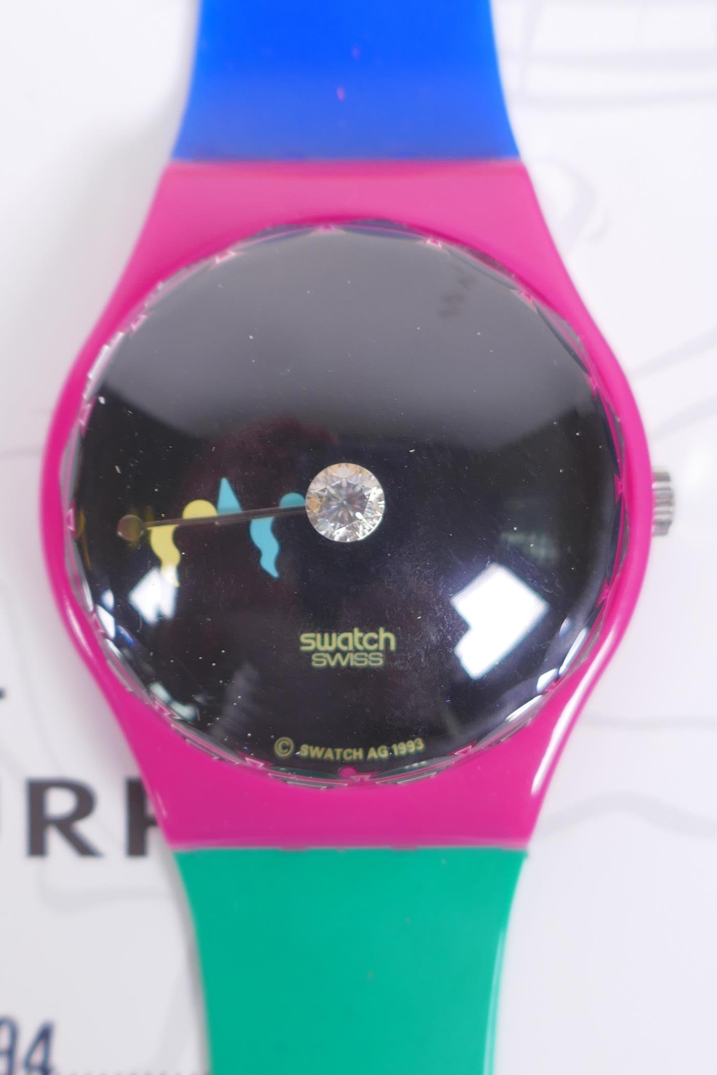 A collection of Retro Swatch watches including The Swatch Collectors of Swatch Golden Jelly 1991, - Image 5 of 12