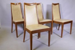 A set of four G Plan dining chairs