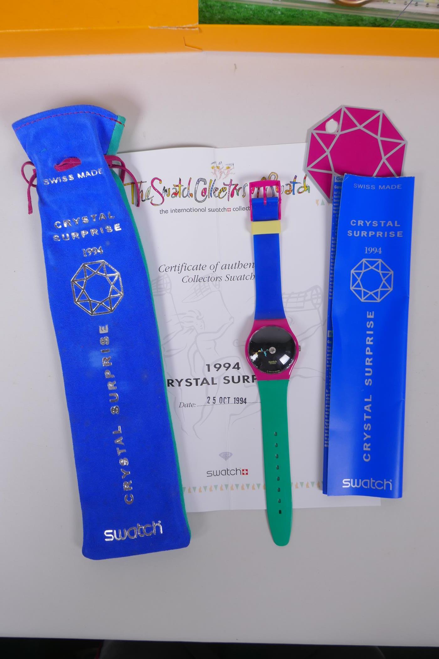 A collection of Retro Swatch watches including The Swatch Collectors of Swatch Golden Jelly 1991, - Image 4 of 12