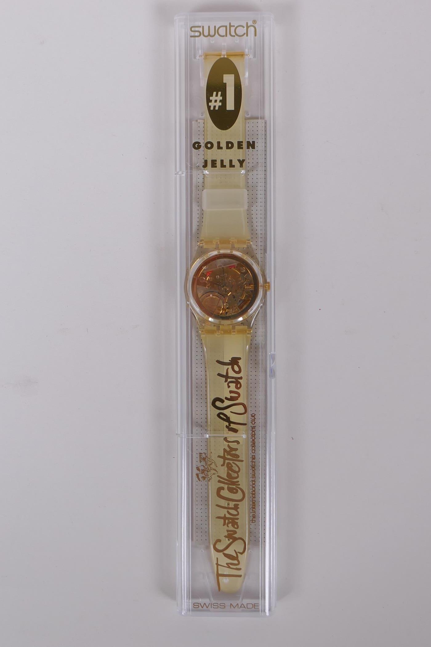 A collection of Retro Swatch watches including The Swatch Collectors of Swatch Golden Jelly 1991, - Image 6 of 12