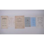 A collection of C19th London theatre programs including The Globe, St James's Theatre, Theatre Royal