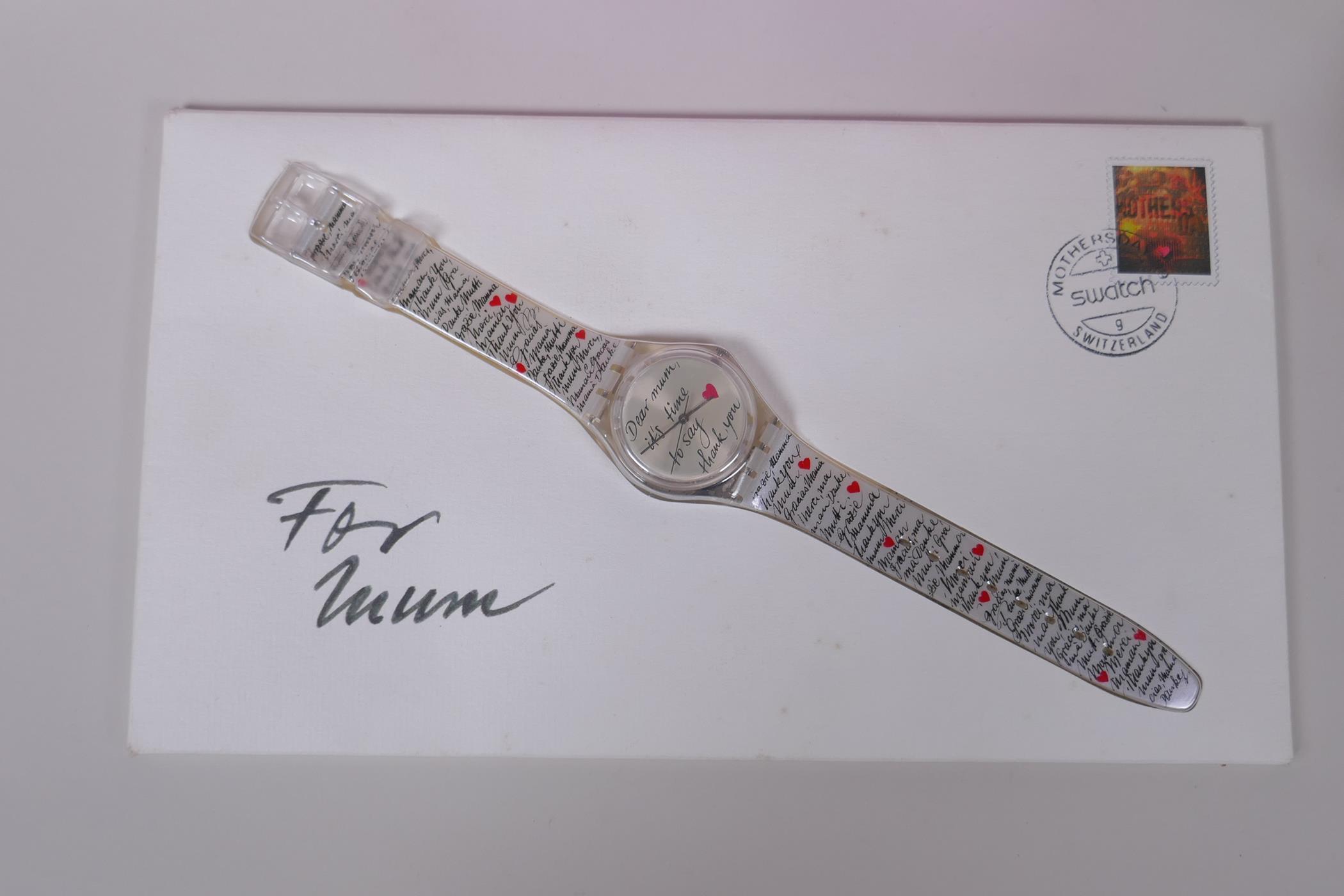 A collection of Retro Swatch watches including Feathers (Pop), Time for Love, Bouquet Pour Maman, - Image 10 of 10