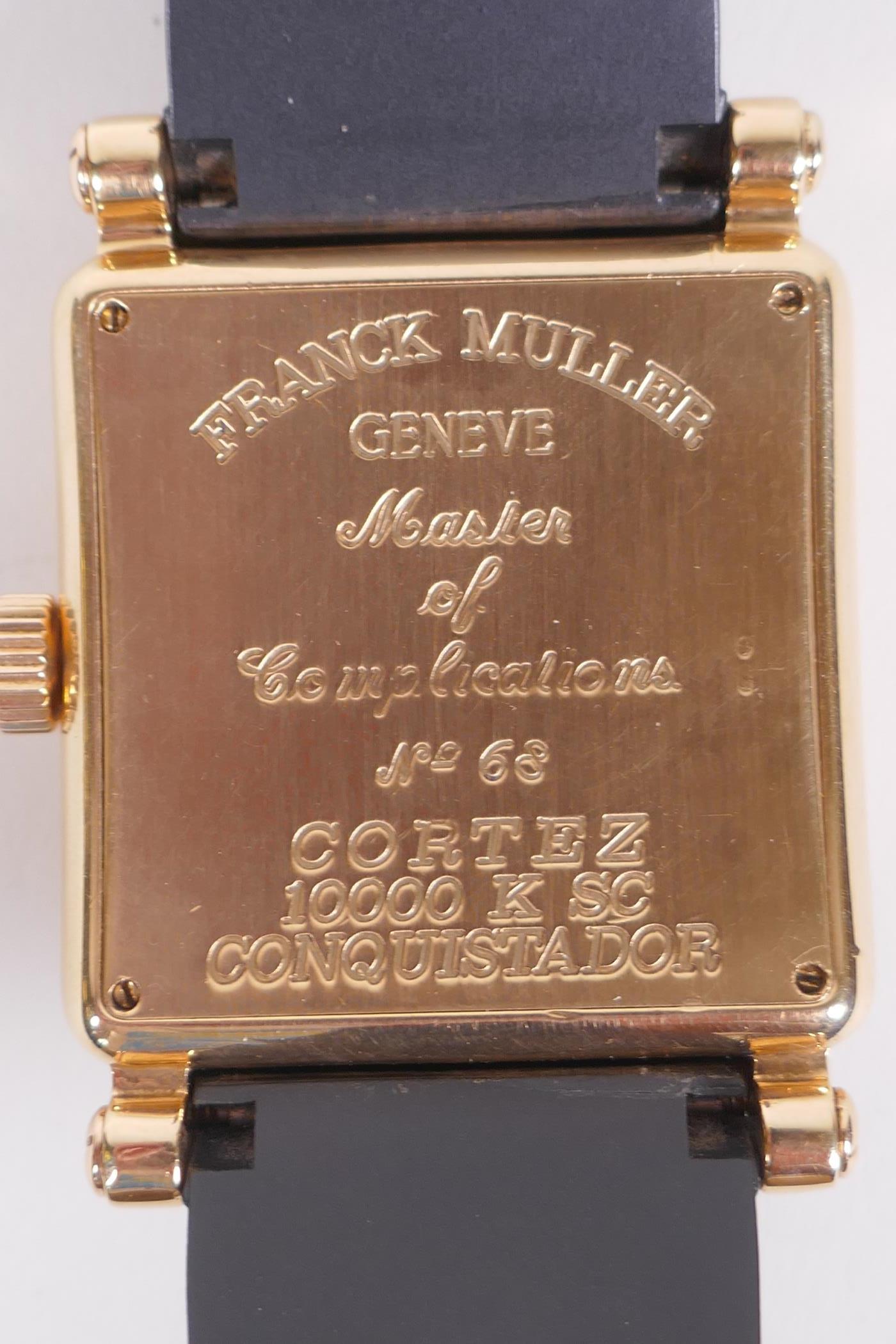 A gentleman's 18ct gold cased Franck Muller 'King Conquistador' Cortez 10,000 KSC wrist watch with - Image 4 of 12