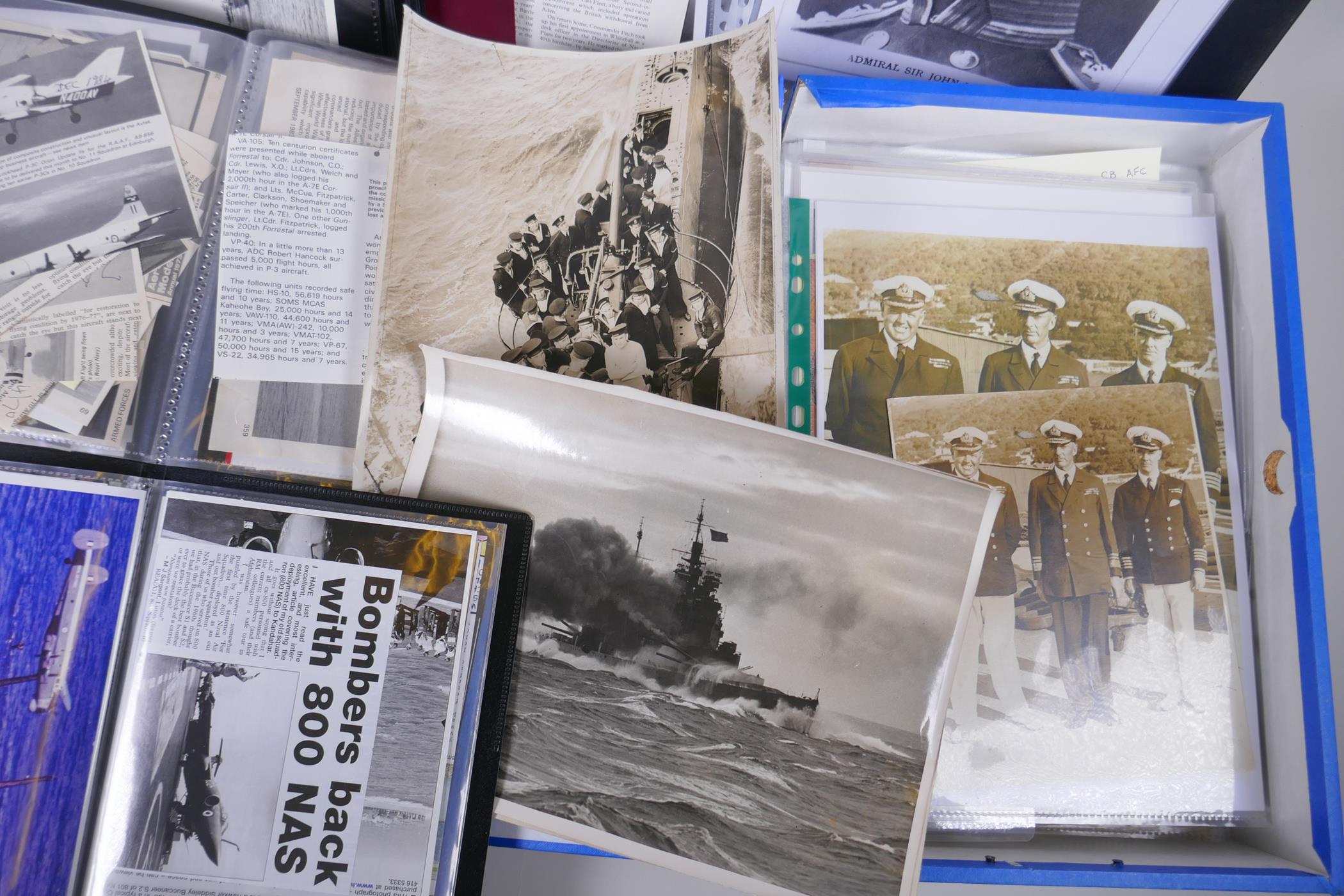 A large quantity of photographs, service books, cuttings etc. relating to the Navy and Airforce - Image 3 of 9