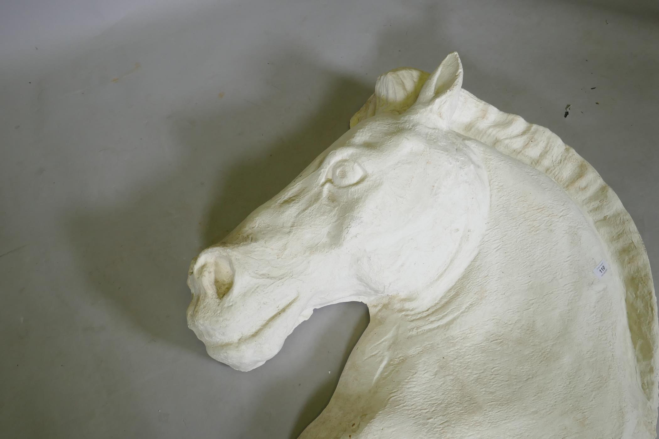 Ackroyd & Harvey (Heather Ackroyd and Dan Harvey, British, b1959/1959), plaster relief horse's - Image 3 of 8