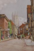 William Tatton Winter, RBA, (British 1855-1928), St Margaret Street, Canterbury, pencil signed