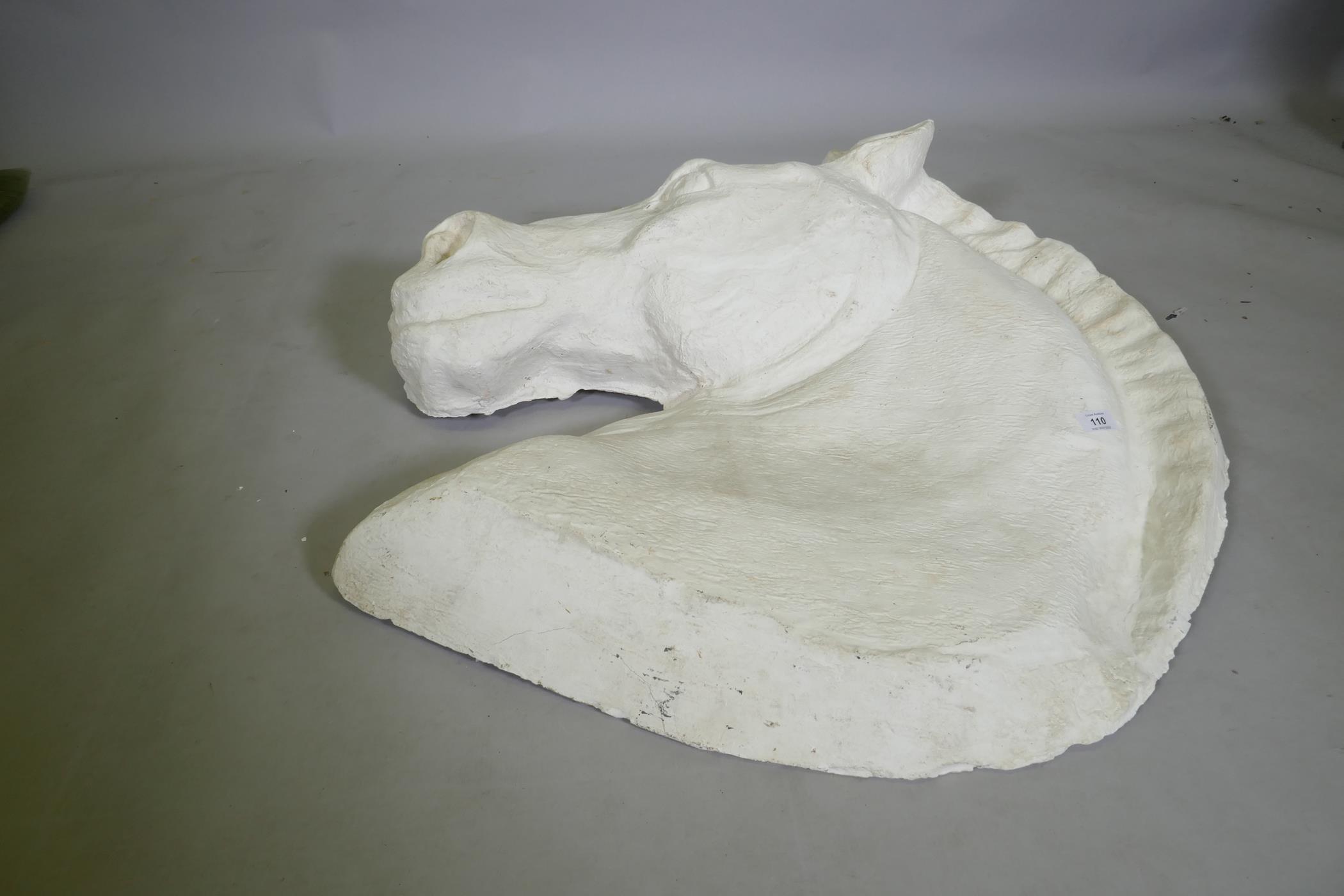 Ackroyd & Harvey (Heather Ackroyd and Dan Harvey, British, b1959/1959), plaster relief horse's - Image 8 of 8