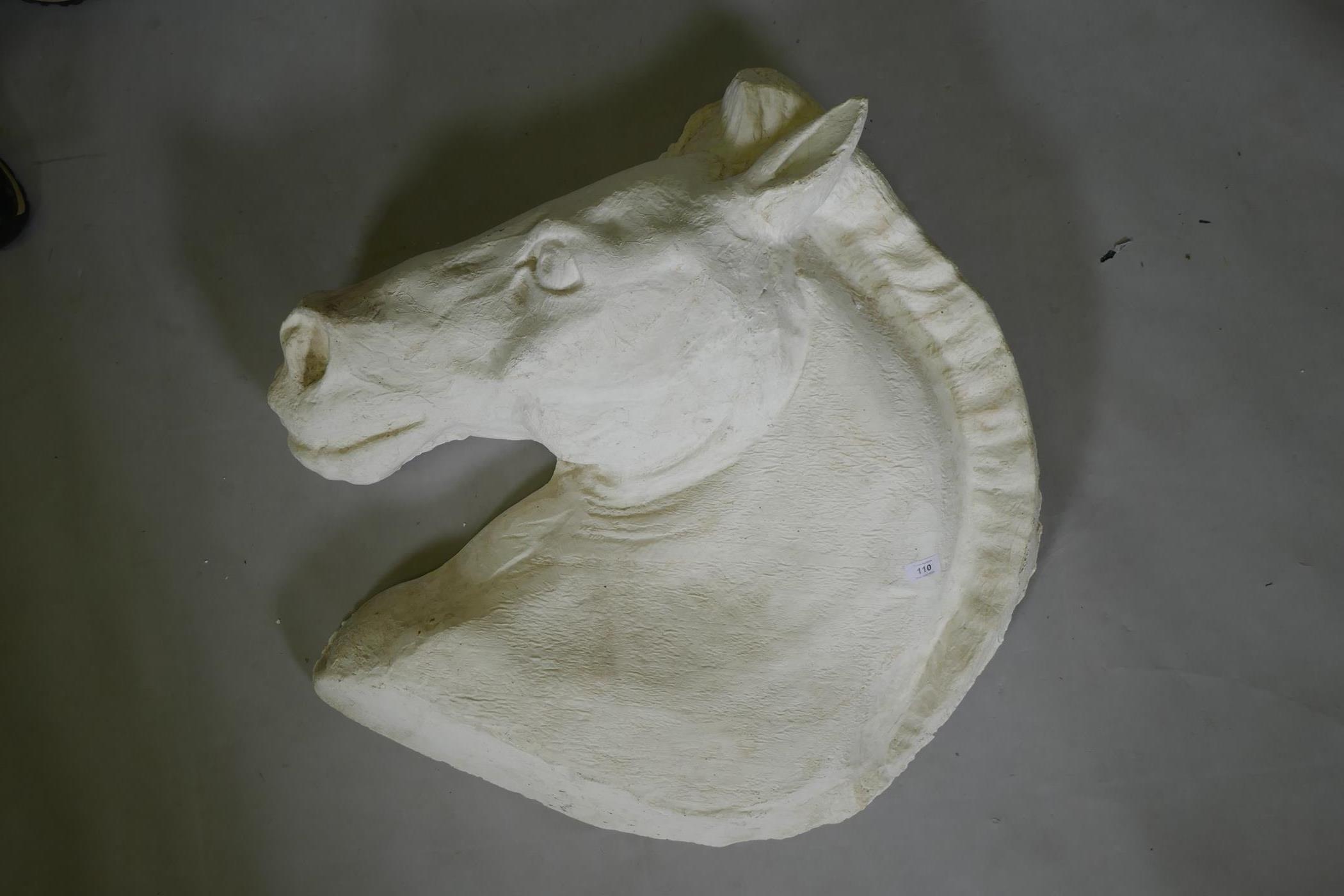 Ackroyd & Harvey (Heather Ackroyd and Dan Harvey, British, b1959/1959), plaster relief horse's - Image 6 of 8