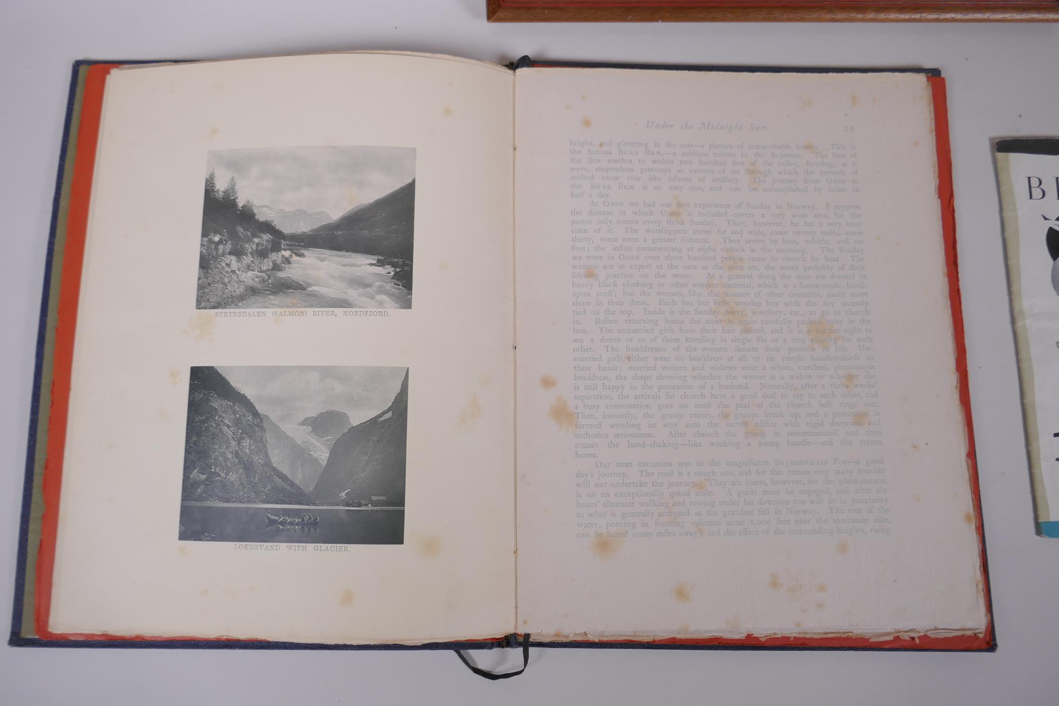 A collection of items relating to travels in Norway, including a publication of photographs by - Image 3 of 7