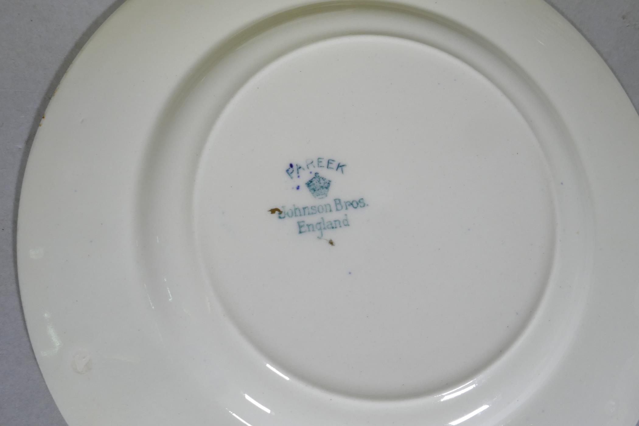 A Royal Crown Derby part dinner service, and Johnson Bros 'Pareek' plates and side plates - Image 4 of 5