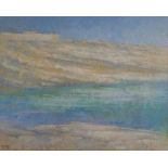 Maltese School, coastal scene, inscribed verso 'The Coast, Malta', indistinctly signed, oil on