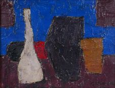 In the manner of Claude Venard, (French, 1913-1999), still life, impasto oil on board, 36 x 50cm