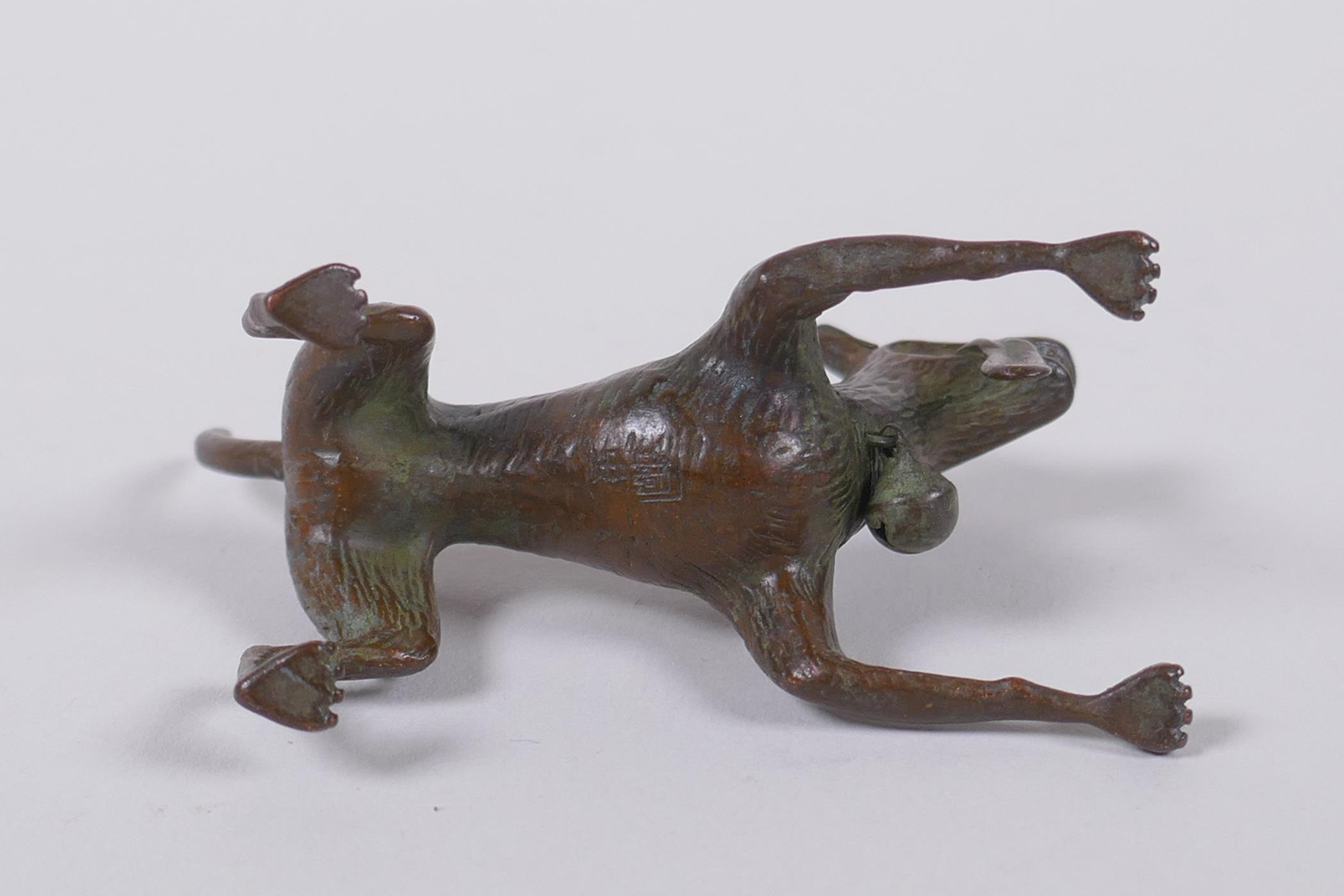 A bronzed metal figure of an enthusiastic dog, modelled after the Disney Pixar dog Dante from the - Image 3 of 4