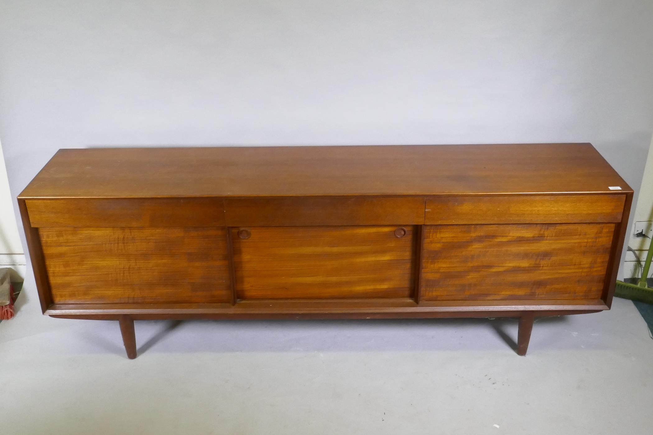 A mid century teak sideboard designed by John Herbert for A. Younger, 213 x 46cm, 72cm high - Image 2 of 5