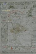 Early C20th Map of Guildford with adverts of local businesses, one of 590 published, 21.02.07, 50