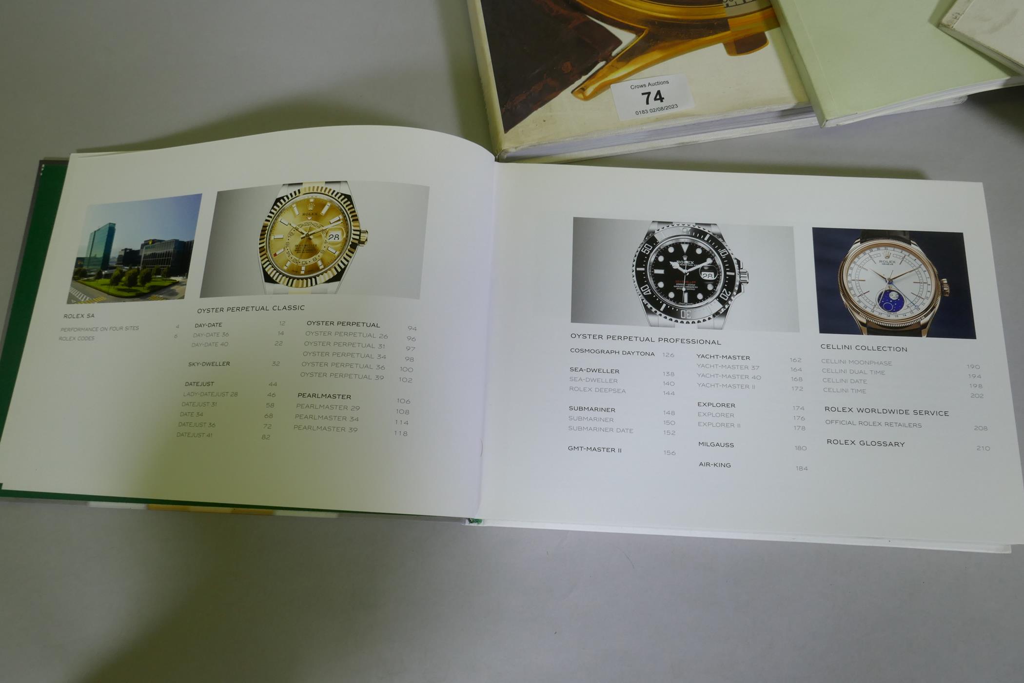 Rolex hard cover catalogue, illustrated with codes, an Oyster Perpetual catalogue, Partek Philippe - Image 2 of 8