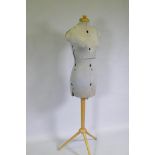 A dress maker's/tailor's dummy, 148cm high