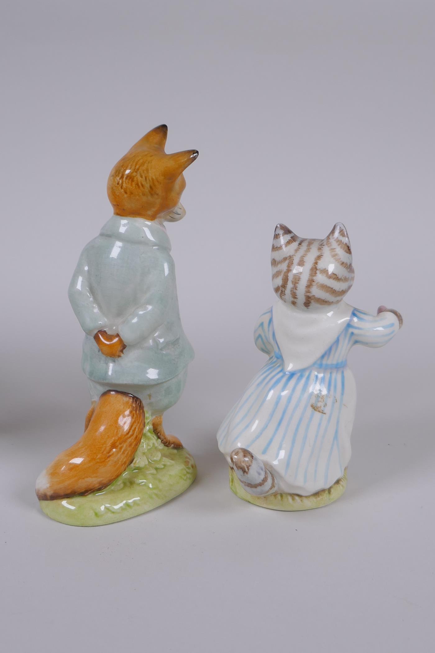 Two mid century Beswick Beatrix Potter figures, Tabitha Twitchet and Foxy Whiskered Gentleman, and a - Image 3 of 7