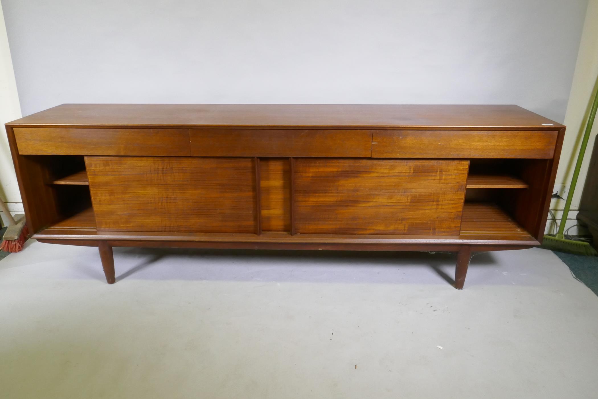 A mid century teak sideboard designed by John Herbert for A. Younger, 213 x 46cm, 72cm high - Image 3 of 5