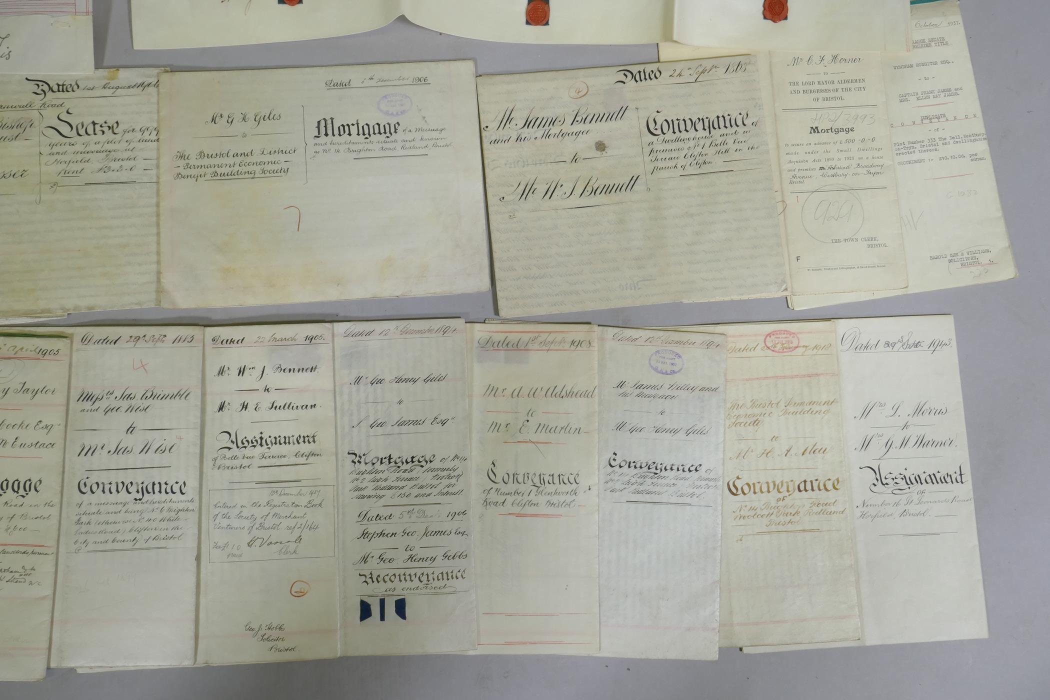 A quantity of assorted C19th and early C20th Deeds and Indentures, mortgage certificates etc - Image 6 of 6