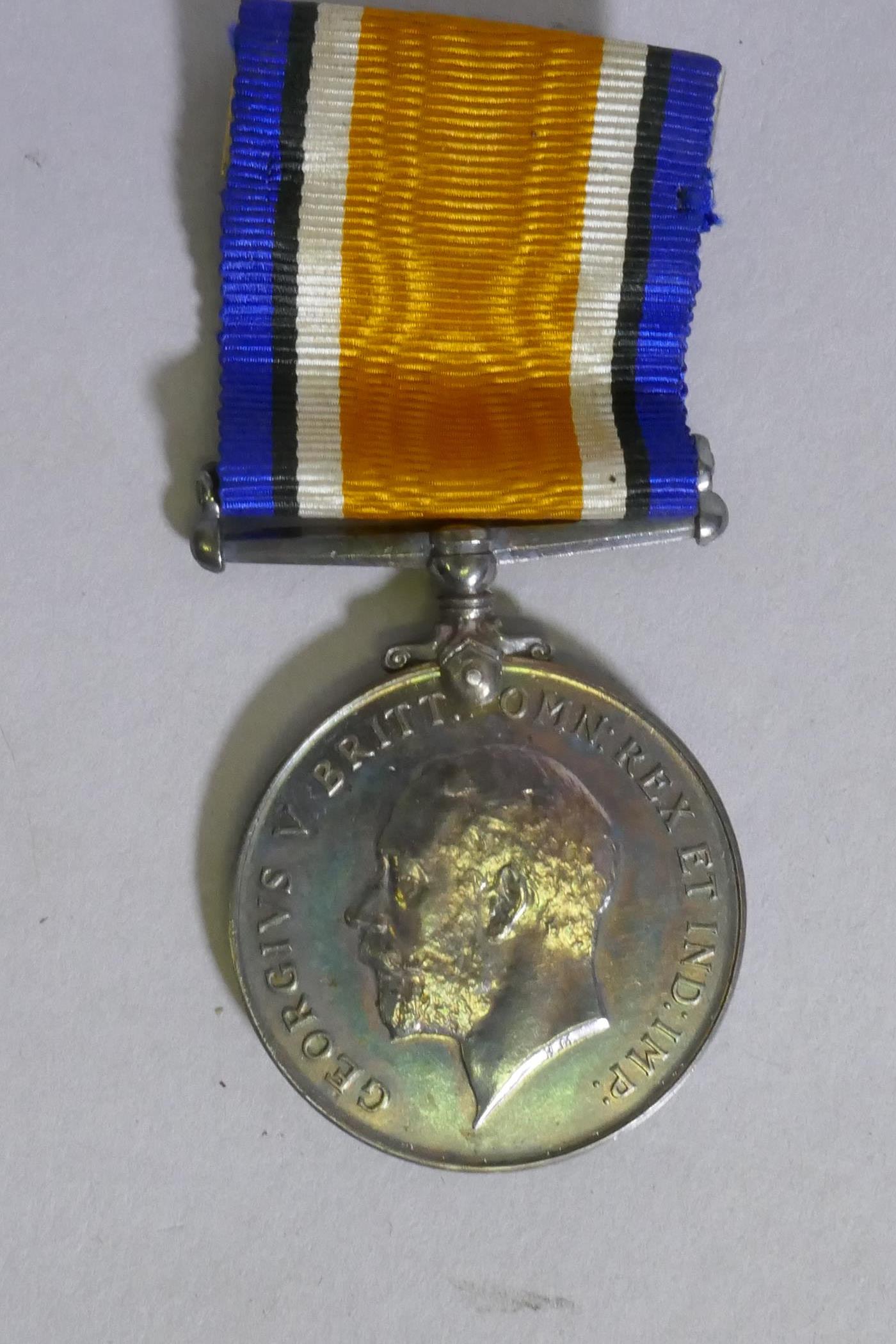 WWI campaign medal, awarded to Schlmr. Lt. F. Bush R.N.