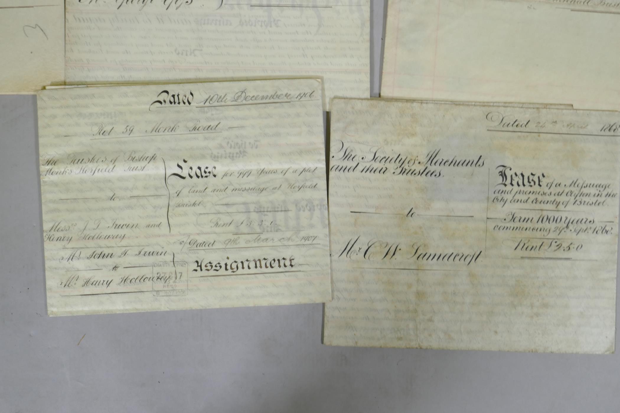 A quantity of assorted C19th and early C20th Deeds and Indentures, mortgage certificates etc - Image 7 of 7
